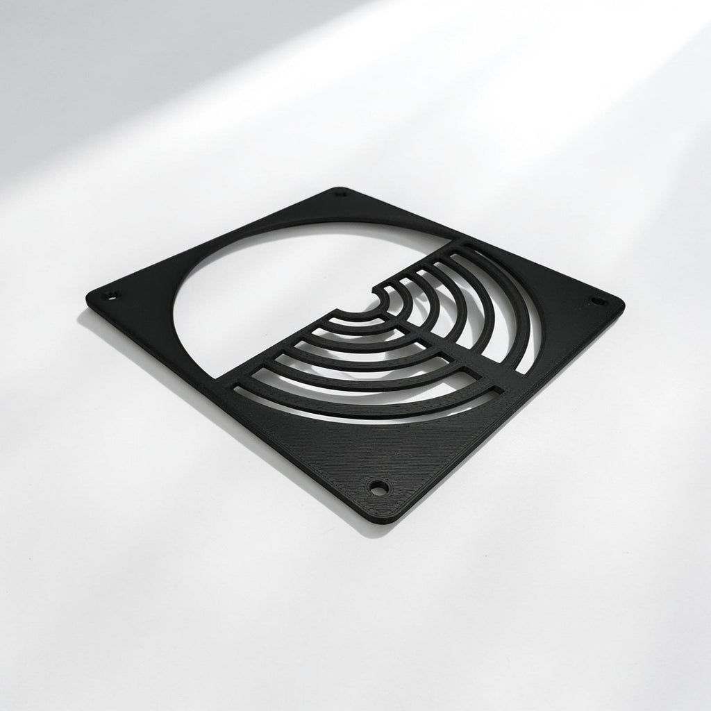 120mm Half-Grill PC Fan Cover – Cable Protection Guard